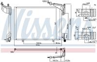 Condensor, airconditioning NISSENS, u.a. für Ford