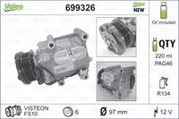 Compressor, airconditioning NEW ORIGINAL PART Valeo, Spanning (Volt)12V, u.a. für Ford, Mazda
