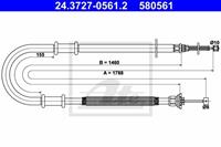 Seilzug, Feststellbremse hinten links ATE 24.3727-0561.2