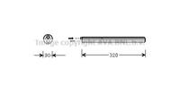 PRASCO Trockner VND210 Klimatrockner,Klimaanlage Trockner VW,AUDI,SKODA,GOLF V 1K1,TOURAN 1T1, 1T2,GOLF VI 5K1,GOLF PLUS 5M1, 521,PASSAT Variant 365