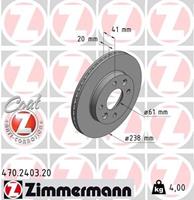 Bremsscheibe 'COAT Z' | Zimmermann (470.2403.20)