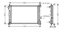 vanwezel Kühler, Motorkühlung Van Wezel 18002265