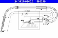 Seilzug, Feststellbremse hinten links ATE 24.3727-0240.2