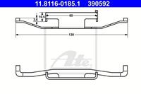 ATE Feder, Bremssattel 11.8116-0185.1  BMW,Z3 E36,Z3 Coupe E36