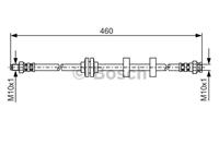 BOSCH Bremsschläuche 1 987 476 972 Bremsschlauch FIAT,MULTIPLA 186