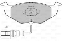 Valeo Bremsbeläge 598805 Bremsklötze,Scheibenbremsbelag VW,SKODA,POLO 9N_,LUPO 6X1, 6E1,POLO Stufenheck 9A4,FABIA Combi 6Y5,FABIA,FABIA 6Y2