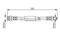 Bremsschlauch Hinterachse Bosch 1 987 481 048