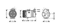 opel AIRCO COMPRESSOR 1.7 Diesel / 1.7 DTi