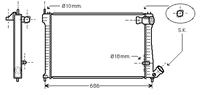 citroen Radiateur Diesel -6/96 2,1td -auto +/-airc
