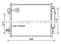 nissan Condensor, airconditioning