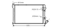 citroen RADIATEUR DIESEL 1,9TD -AUTO +/zonder AIRCO