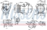 NISSENS Kompressor 89388 Klimakompressor,Klimaanlage Kompressor FORD,FOCUS II Kombi DA_,FOCUS II DA_,FOCUS C-MAX,C-MAX DM2,FOCUS II Stufenheck DA_