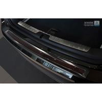 RVS AchterbumperprotectorDeluxe' BMW X6 F16 2014- Zwart/Rood-Zwart Carbon