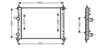 fiat Radiateur Marea/multipla 16 Mt Ac