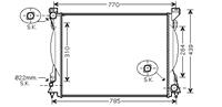 Audi RADIATEUR A6 24/30/32 MT +zonder AIRCO 04-