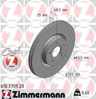 Bremsscheibe Vorderachse Zimmermann 610.3709.20