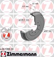 Bremstrommel Hinterachse Zimmermann 430.1789.20