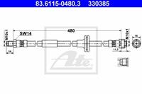 Bremsschlauch Vorderachse ATE 83.6115-0480.3