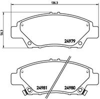 honda Remblokkenset, schijfrem BREMBO XTRA LINE