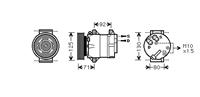 renault Airco Compressor 9/05+ 1.4 / 1.6