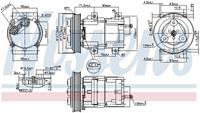 Kompressor, Klimaanlage Nissens 89190