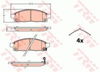 mitsubishi Remblokken set