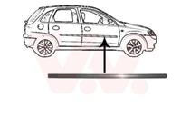 vanwezel Zier-/Schutzleiste, Tür vorne rechts Van Wezel 3777424