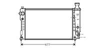 peugeot Radiateur 8/92+ 1800/2000 +auto O