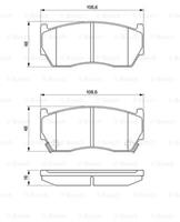 BOSCH Bremsbeläge 0 986 424 369 Bremsklötze,Scheibenbremsbelag NISSAN,ALMERA I Hatchback N15,ALMERA I N15