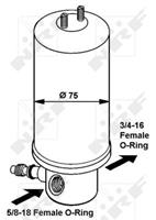 Droger, airconditioning EASY FIT NRF, Diameter (mm)75mm, u.a. für VW, Seat