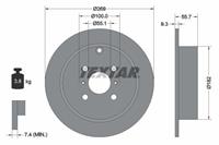 TEXTAR Bremsscheiben 92126203 Scheibenbremsen,Bremsscheibe TOYOTA,YARIS SCP1_, NLP1_, NCP1_,COROLLA ZZE12_, NDE12_, ZDE12_,YARIS VERSO _NLP2_, _NCP2_