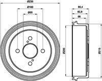 Bremstrommel Hinterachse Textar 94021200