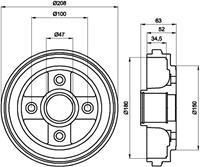 opel Remtrommel