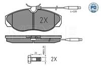 citroen Remblokkenset, schijfrem 0252179719PD