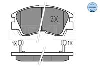 MEYLE Bremsbelagsatz MITSUBISHI 025 213 7316/W MR389523,MR389526,MB500816 MB500819,MR162524,MB500815,MB597721,MR162523,MBP0119,MB500813,MB500814