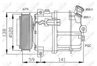 NRF Kompressor 32191 Klimakompressor,Klimaanlage Kompressor OPEL,FIAT,SAAB,VECTRA C Caravan,SIGNUM,VECTRA C,VECTRA C GTS,CROMA 194,9-3 YS3F