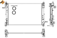 NRF Wasserkühler 53017 Kühler,Motorkühler FIAT,ALFA ROMEO,GRANDE PUNTO 199,PUNTO EVO 199,PUNTO 199,PUNTO Van 199,GRANDE PUNTO Van 199_