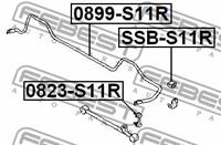 Stange/Strebe, Stabilisator Hinterachse Febest 0823-S11R