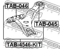 FEBEST Querlenkerlager TAB-045 Querlenkerbuchse,Querlenkergummi TOYOTA,LEXUS,PREVIA MCR3_, ACR3_, CLR3_,CAMRY MCV3_, ACV3_, _XV3_