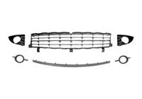 renault BUMPERGRILL ONDER 8/06+ Set +/zonder MISTLICHTGAT ZWART