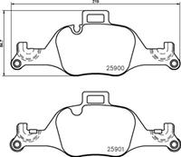 Remblokkenset, schijfrem BREMBO, u.a. für BMW