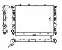 NRF Wasserkühler 58215 Kühler,Motorkühler ALFA ROMEO,156 Sportwagon 932,156 932