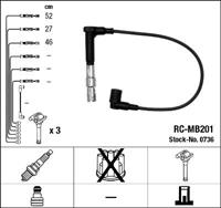 NGK Zündkabelsatz 0736 Zündleitungssatz MERCEDES-BENZ,C-CLASS W202,E-CLASS W210,Stufenheck W124,SL R129,KOMBI Kombi S124,E-CLASS W124,G-CLASS W463