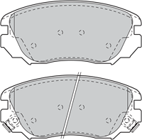 Bremsbelagsatz, Scheibenbremse Vorderachse Valeo 601047