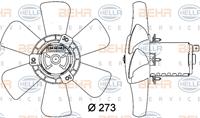 Koelventilatorwiel MAHLE, Diameter (mm)280mm, u.a. für Audi, VW, Seat