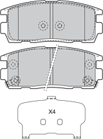 Valeo Bremsbeläge 598941 Bremsklötze,Scheibenbremsbelag OPEL,CHEVROLET,VAUXHALL,ANTARA,CAPTIVA C100, C140,ANTARA J26, H26