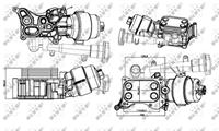 NRF Ölkühler 31326 Ölkühler, Motoröl OPEL,FIAT,ALFA ROMEO,CORSA D,ASTRA H Caravan L35,ASTRA H L48,ASTRA H GTC L08,CORSA D Van,ASTRA H Stufenheck L69