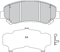 Valeo Bremsbeläge 601067 Bremsklötze,Scheibenbremsbelag NISSAN,SUZUKI,QASHQAI / QASHQAI +2 J10, JJ10,JUKE F15,X-TRAIL T31,TEANA II J32,KIZASHI FR