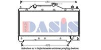 AKS Dasis Wasserkühler 210089N Kühler,Motorkühler TOYOTA,AVENSIS _T22_,AVENSIS Station Wagon _T22_,AVENSIS Liftback _T22_,AVENSIS VERSO _CLM2_, _ACM2_