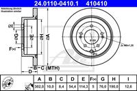 ATE Bremsscheiben 24.0110-0410.1 Scheibenbremsen,Bremsscheibe HYUNDAI,KIA,ix35 LM, EL, ELH,TUCSON,SPORTAGE QL